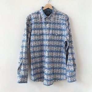 American Rag blue and white button down